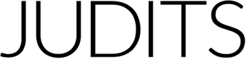 Logga i svarta versaler, företagsnamnet, JUDITS